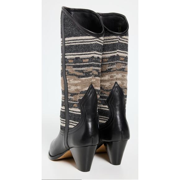 Isabel Marant Lijita Western Boot in Faded Black 38 - Picture 6 of 7